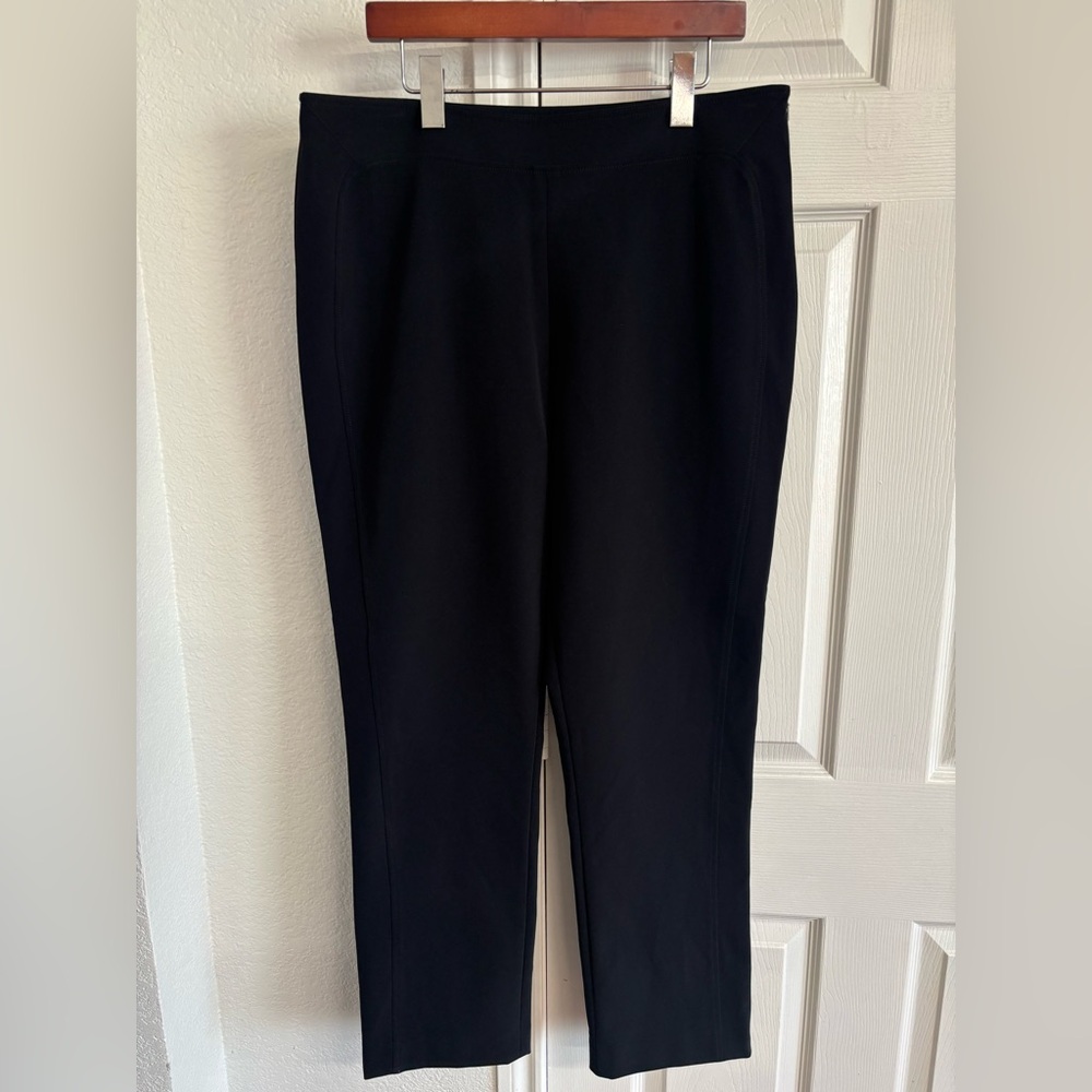 HILTON HOLLIS New York Black Stretchy Size Zipper Dress Pants Size‎ 12